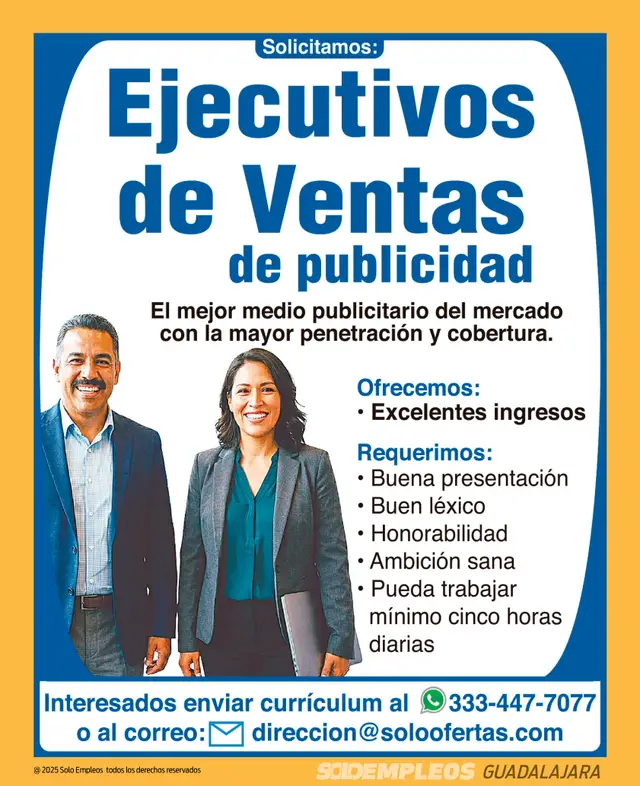 Vacante de empleo en Guadalajara publicada el 2026-06-12 en Solo Empleos
