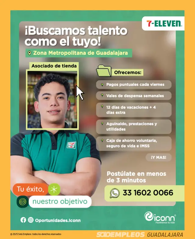 Vacante de empleo en Guadalajara publicada el 2026-06-12 en Solo Empleos