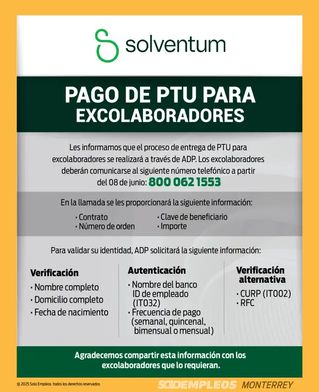 Vacante de empleo en Monterrey publicada el 2026-06-12 en Solo Empleos