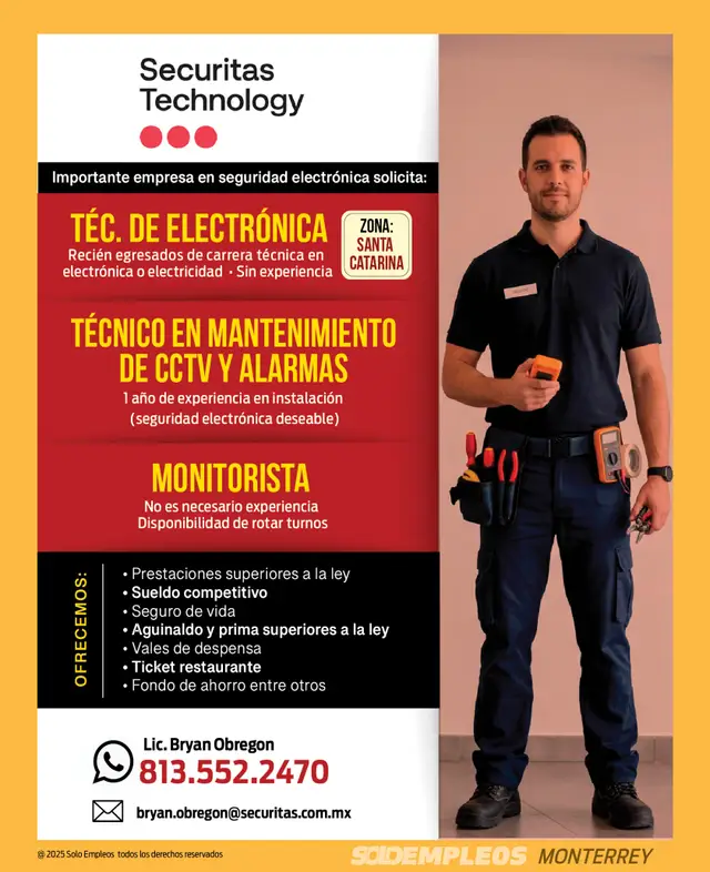 Vacante de empleo en Monterrey publicada el 2026-06-12 en Solo Empleos