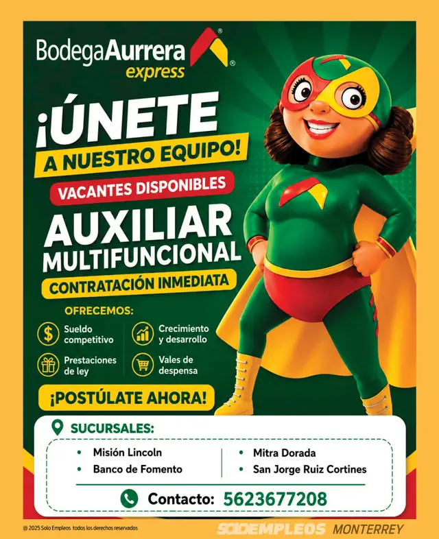 Vacante de empleo en Monterrey publicada el 2026-06-12 en Solo Empleos